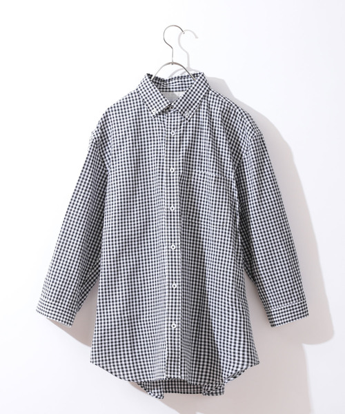 CIAOPANIC TYPY(チャオパニックティピー)の「リネンブレンドボタンダウン7分シャツ(シャツ/ブラウス・メンズ・ネイビー/ストライプ/ブルー/チェック/ホワイト・LARGE/MEDIUM/SMALL)」の21枚目の写真