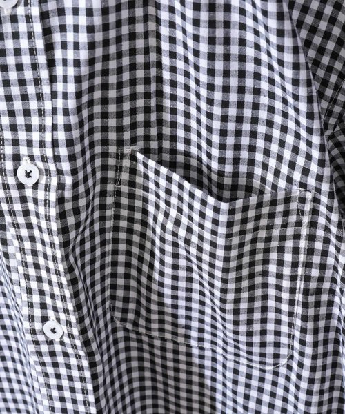 CIAOPANIC TYPY(チャオパニックティピー)の「リネンブレンドボタンダウン7分シャツ(シャツ/ブラウス・メンズ・ネイビー/ストライプ/ブルー/チェック/ホワイト・LARGE/MEDIUM/SMALL)」の11枚目の写真