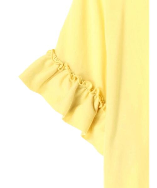 earth music&ecology（アースミュージックアンドエコロジー）の「・フリルスリーブプルオーバー（Tシャツ/カットソー・レディース・オフホワイト/ネイビー/ピンクベージュ/グレー系その他/イエロー/ミント・FREE）」の8枚目の写真