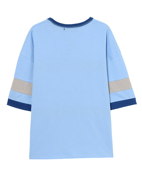 Candy Stripper(キャンディストリッパー)の「CND LINE トップス(Tシャツ/カットソー・レディース・ライトブルー/ブラック/ピンク・2)」の6枚目の写真