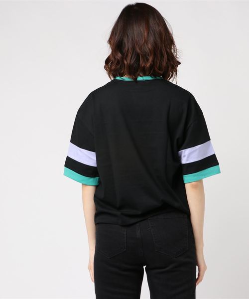 Candy Stripper(キャンディストリッパー)の「CND LINE トップス(Tシャツ/カットソー・レディース・ライトブルー/ブラック/ピンク・2)」の5枚目の写真