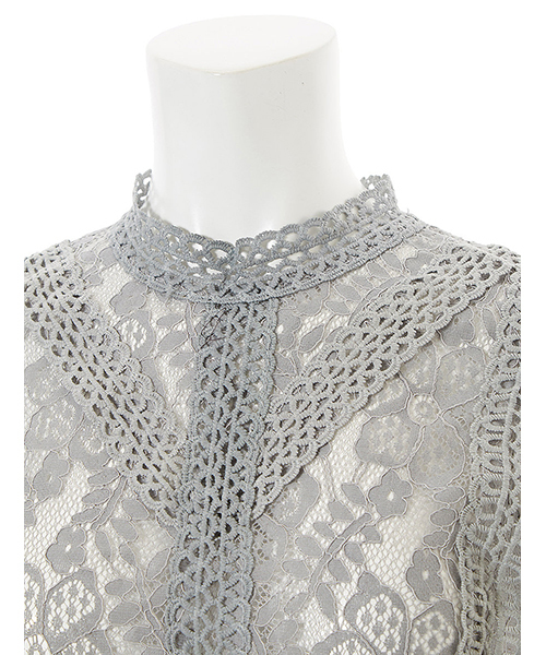 fifth（フィフス）の「総レースデザインコンパクトトップス（シャツ/ブラウス・レディース・グレー/ブラック/ベージュ/ホワイト・MEDIUM）」の10枚目の写真