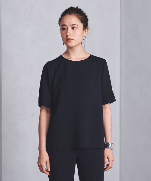 UNITED ARROWS(ユナイテッドアローズ)の「○UBCB サテン Tシャツブラウス(シャツ/ブラウス・レディース・ネイビー/オフホワイト/ライトブルー・36/38)」の11枚目の写真