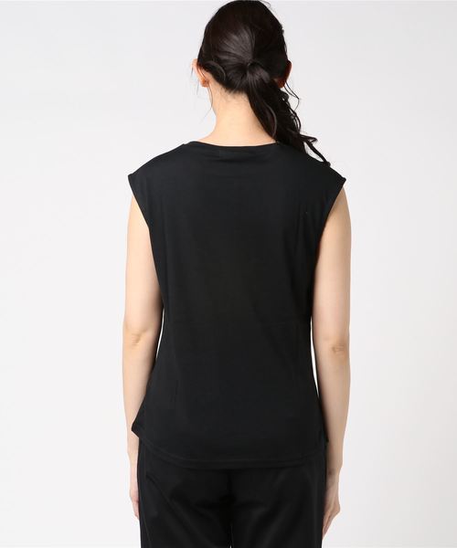 VENCEEXCHANGE（ヴァンスエクスチェンジ）の「ノースリロゴTシャツ（Tシャツ/カットソー・レディース・オフホワイト/ブラック/その他26・M）」の5枚目の写真