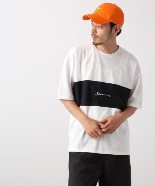 RAGEBLUE（レイジブルー）の「パネル切り替えプリントTシャツ/804880（Tシャツ/カットソー・メンズ・ホワイト/ブラック/パープル/グリーン系その他・SMALL/MEDIUM/LARGE）」の2枚目の写真