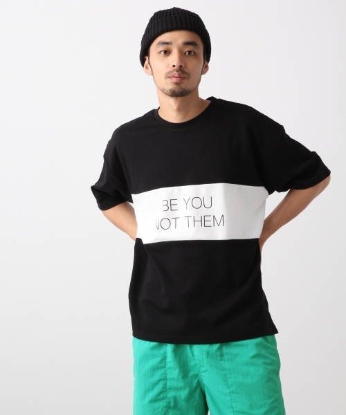 RAGEBLUE（レイジブルー）の「パネル切り替えプリントTシャツ/804880（Tシャツ/カットソー・メンズ・ホワイト/ブラック/パープル/グリーン系その他・SMALL/MEDIUM/LARGE）」の3枚目の写真