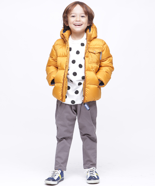 RUGGEDWORKS（ラゲッドワークス）の「フード付きダウンジャケット（ダウンジャケット/コート・キッズ・ブラック/レッド/マスタード・90cm/110cm/100cm/120cm/130cm/140cm/150cm）」の5枚目の写真