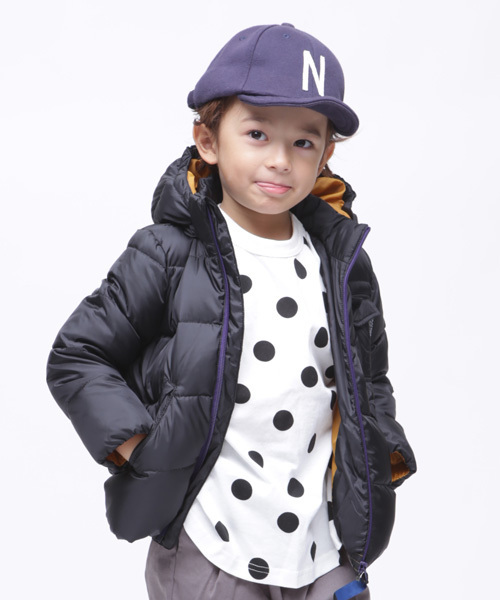 RUGGEDWORKS（ラゲッドワークス）の「フード付きダウンジャケット（ダウンジャケット/コート・キッズ・ブラック/レッド/マスタード・90cm/110cm/100cm/120cm/130cm/140cm/150cm）」の11枚目の写真