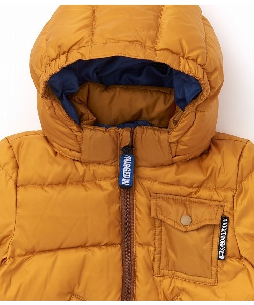 RUGGEDWORKS（ラゲッドワークス）の「フード付きダウンジャケット（ダウンジャケット/コート・キッズ・ブラック/レッド/マスタード・90cm/110cm/100cm/120cm/130cm/140cm/150cm）」の12枚目の写真