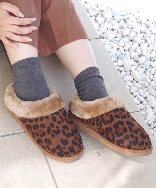 AmiAmi（アミアミ）の「【17cm-26cm対応！】もこもこムートンスリッパ（その他シューズ・レディース・ベージュ/グレー/ブラック/ダークブラウン/レオパード/ライトグレー/キャメル・37/39/40/35/38/36/41/42/32/33/34）」の7枚目の写真