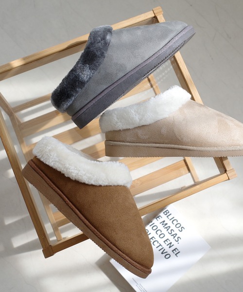 AmiAmi（アミアミ）の「【17cm-26cm対応！】もこもこムートンスリッパ（その他シューズ・レディース・ベージュ/グレー/ブラック/ダークブラウン/レオパード/ライトグレー/キャメル・37/39/40/35/38/36/41/42/32/33/34）」の8枚目の写真