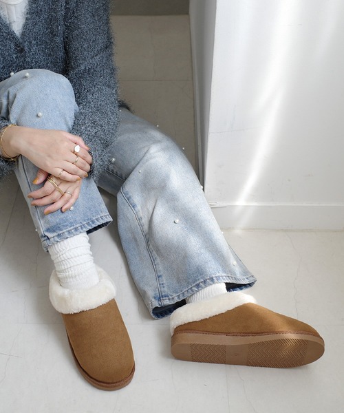 AmiAmi（アミアミ）の「【17cm-26cm対応！】もこもこムートンスリッパ（その他シューズ・レディース・ベージュ/グレー/ブラック/ダークブラウン/レオパード/ライトグレー/キャメル・37/39/40/35/38/36/41/42/32/33/34）」の14枚目の写真