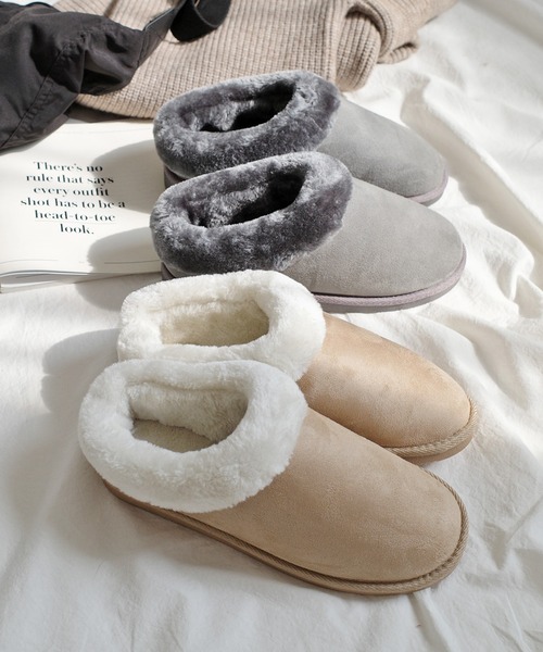 AmiAmi（アミアミ）の「【17cm-26cm対応！】もこもこムートンスリッパ（その他シューズ・レディース・ベージュ/グレー/ブラック/ダークブラウン/レオパード/ライトグレー/キャメル・37/39/40/35/38/36/41/42/32/33/34）」の21枚目の写真