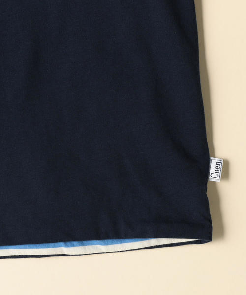 coen（コーエン）の「【coen キッズ / ジュニア】ロゴリバーシブルロングTシャツ（ロゴｔ）(100～150cm)（Tシャツ/カットソー・キッズ・ネイビー/オフホワイト・150/100/120/140/110/130）」の6枚目の写真