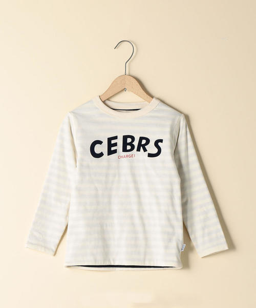 coen（コーエン）の「【coen キッズ / ジュニア】ロゴリバーシブルロングTシャツ（ロゴｔ）(100～150cm)（Tシャツ/カットソー・キッズ・ネイビー/オフホワイト・150/100/120/140/110/130）」の4枚目の写真