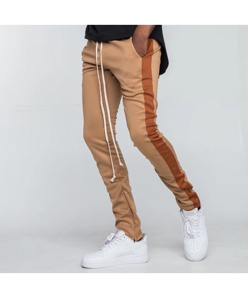 EPTM(エピトミ)の「ラインジャージパンツ/トラックパンツ(その他パンツ・メンズ・ネイビー/ブラック×ホワイト/グリーン系その他/ブルー系その他/ピンク系その他/シルバー系その他/ブラック×パープル/ブラック×ライム/ブラック×イエロー/グレー×ホワイト/ブラウン/E/ライトベージュ/F・S/M/L/XL)」の7枚目の写真