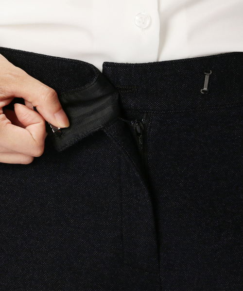 NARACAMICIE（ナラカミーチェ）の「【セットアップスーツ対応】バーズアイ9分丈パンツ（スーツパンツ・レディース・パープル/グレー・SMALL/MEDIUM/LARGE）」の12枚目の写真