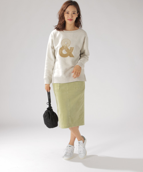 BAYFLOW（ベイフロー）の「グラデフロッキープリントプルオーバー（Tシャツ/カットソー・レディース・オフホワイト/イエロー/チャコール・SMALL/MEDIUM）」の10枚目の写真