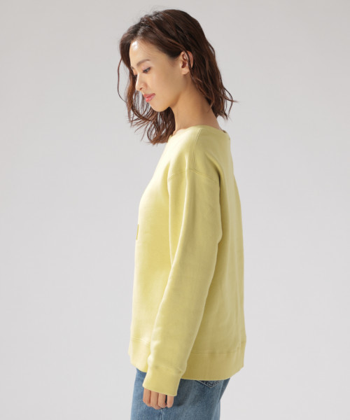 BAYFLOW（ベイフロー）の「グラデフロッキープリントプルオーバー（Tシャツ/カットソー・レディース・オフホワイト/イエロー/チャコール・SMALL/MEDIUM）」の4枚目の写真
