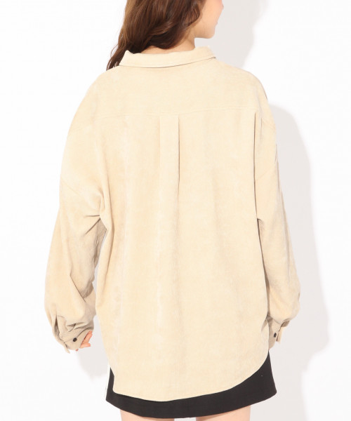 Heather（ヘザー）の「コーデュロイＢＩＧプルオーバー　 823241（シャツ/ブラウス・レディース・ホワイト/ベージュ/ピンク/グリーン/ベージュ系その他/ピンク系その他/ホワイト系その他・FREE）」の12枚目の写真