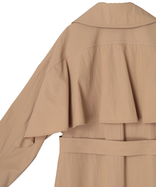 CLANE（クラネ）の「【CLANE】BACK FRILL TRENCH COAT 16101-0021