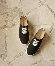 シンプル デッキシューズ ローカット スニーカー