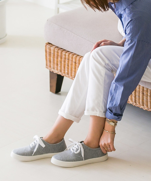 menue（メヌエ）の「シンプル デッキシューズ ローカット スニーカー（スニーカー・レディース・ブラック/ネイビー/グレー/ブルー/アイボリー/ブラック系その他・LL/3L/S/M/L/SS）」の8枚目の写真