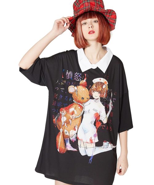 ankoROCK(アンコロック)の「7つの大罪『憤怒』シャツ襟Tシャツ -メガビッグ-(Tシャツ/カットソー・メンズ・A・ONE SIZE)」の13枚目の写真