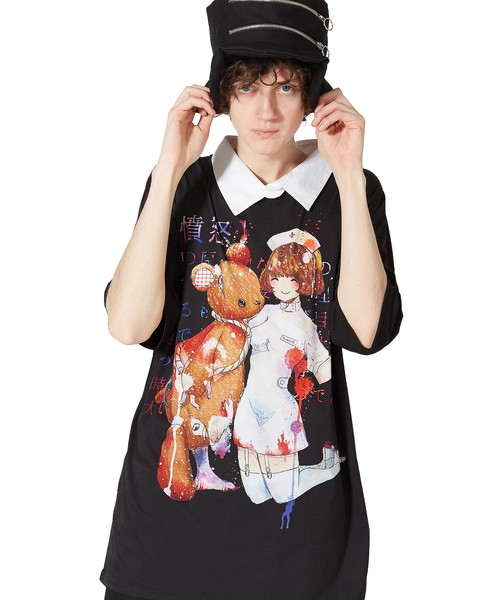 ankoROCK(アンコロック)の「7つの大罪『憤怒』シャツ襟Tシャツ -メガビッグ-(Tシャツ/カットソー・メンズ・A・ONE SIZE)」の9枚目の写真