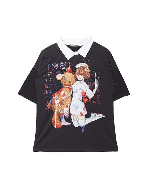 ankoROCK(アンコロック)の「7つの大罪『憤怒』シャツ襟Tシャツ -メガビッグ-(Tシャツ/カットソー・メンズ・A・ONE SIZE)」の5枚目の写真