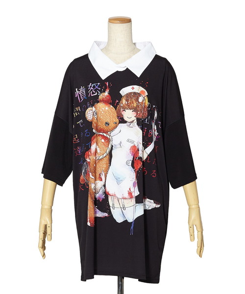 ankoROCK(アンコロック)の「7つの大罪『憤怒』シャツ襟Tシャツ -メガビッグ-(Tシャツ/カットソー・メンズ・A・ONE SIZE)」の4枚目の写真