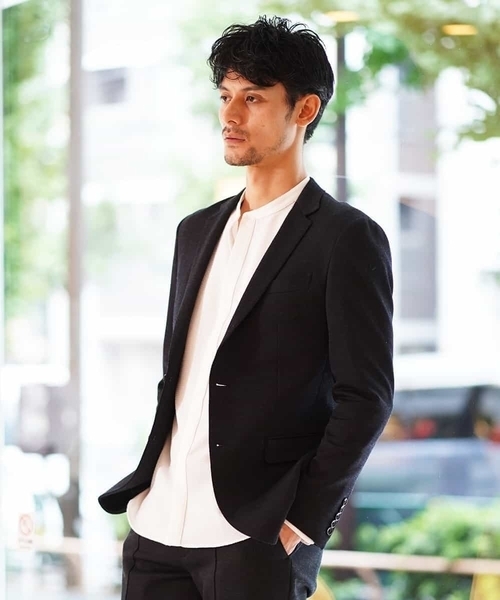 MICHEL KLEIN HOMME (ミッシェルクランオム)の「シャツ(エバレットギンガムサッカー)(シャツ/ブラウス・メンズ・ホワイト/ブラック/ネイビー・44/46/51/48)」の8枚目の写真