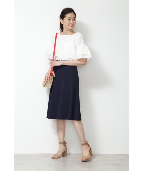 NATURAL BEAUTY BASIC（ナチュラルビューティーベーシック）の「バイカラーフラップショルダー（ショルダーバッグ・レディース・ブラウン/レッド・ﾌﾘ-）」の5枚目の写真