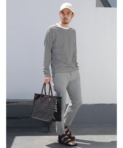 CRAFT STANDARD BOUTIQUE（クラフトスタンダードブティック）の「ツイルストレッチパンツ ☆○（チノパンツ・メンズ・ブラック/ベージュ/ネイビー/カーキ/サックスブルー/ブルー/杢グレー・LL/S/M/L）」の11枚目の写真