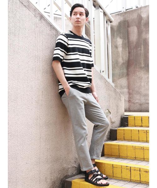 CRAFT STANDARD BOUTIQUE（クラフトスタンダードブティック）の「ツイルストレッチパンツ ☆○（チノパンツ・メンズ・ブラック/ベージュ/ネイビー/カーキ/サックスブルー/ブルー/杢グレー・LL/S/M/L）」の20枚目の写真