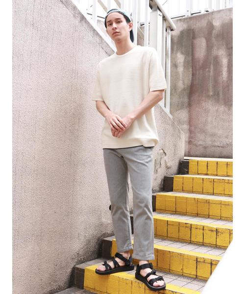 CRAFT STANDARD BOUTIQUE（クラフトスタンダードブティック）の「ツイルストレッチパンツ ☆○（チノパンツ・メンズ・ブラック/ベージュ/ネイビー/カーキ/サックスブルー/ブルー/杢グレー・LL/S/M/L）」の22枚目の写真