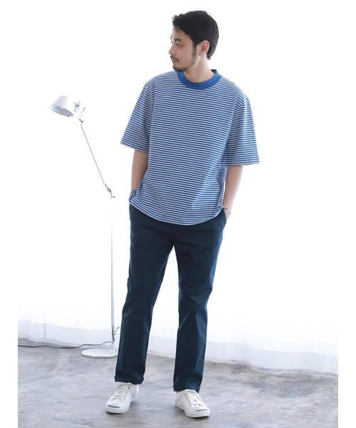 CRAFT STANDARD BOUTIQUE（クラフトスタンダードブティック）の「ツイルストレッチパンツ ☆○（チノパンツ・メンズ・ブラック/ベージュ/ネイビー/カーキ/サックスブルー/ブルー/杢グレー・LL/S/M/L）」の5枚目の写真