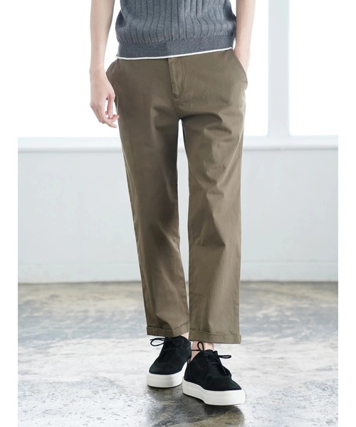 CRAFT STANDARD BOUTIQUE（クラフトスタンダードブティック）の「ツイルストレッチパンツ ☆○（チノパンツ・メンズ・ブラック/ベージュ/ネイビー/カーキ/サックスブルー/ブルー/杢グレー・LL/S/M/L）」の4枚目の写真