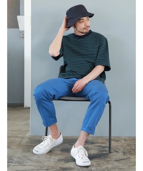 CRAFT STANDARD BOUTIQUE（クラフトスタンダードブティック）の「ツイルストレッチパンツ ☆○（チノパンツ・メンズ・ブラック/ベージュ/ネイビー/カーキ/サックスブルー/ブルー/杢グレー・LL/S/M/L）」の7枚目の写真