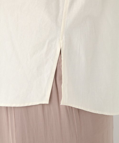 GLOBAL WORK(グローバルワーク)の「コットンリネンCPOシャツ/837592(シャツ/ブラウス・レディース・ベージュ/オフホワイト/カーキ・FREE)」の9枚目の写真