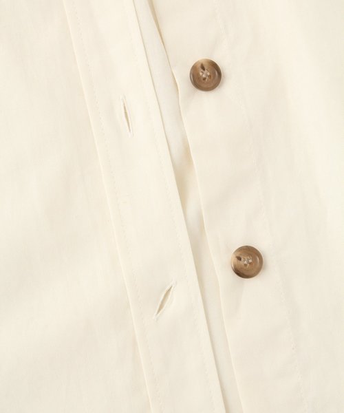 GLOBAL WORK(グローバルワーク)の「コットンリネンCPOシャツ/837592(シャツ/ブラウス・レディース・ベージュ/オフホワイト/カーキ・FREE)」の7枚目の写真