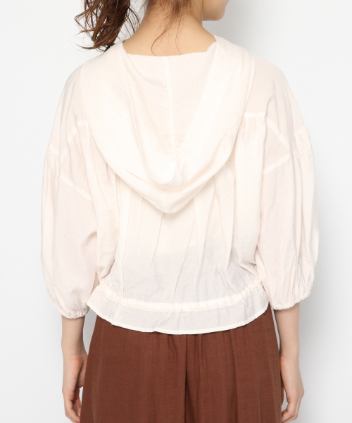 Heather（ヘザー）の「ボリュームフーディー/SS　841788（シャツ/ブラウス・レディース・アイボリー/パープル/ブラック/ベージュ・FREE）」の18枚目の写真