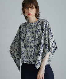 TOGA PULLA / Marble print top/36/コットン/BLK/TP92-JK256 TOGA PULLA（トーガ プルラ）の「【TOGA PULLA】Marble print top TP92