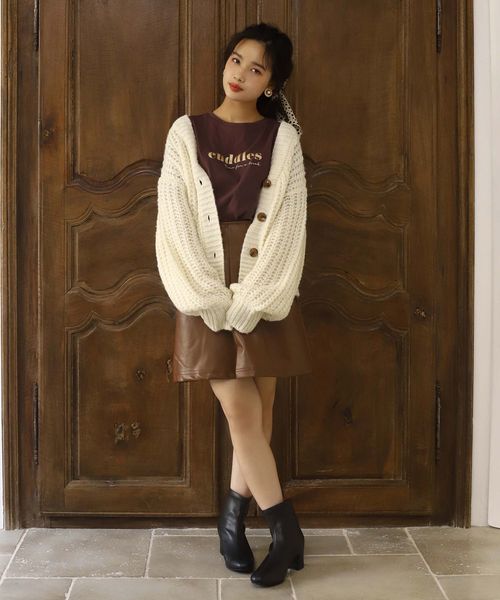 one after another NICE CLAUP（ワンアフターアナザーナイスクラップ）の「ストレッチショートブーツ（ブーツ・レディース・アイボリー/ブラック/キャメル・SMALL/MEDIUM/LARGE）」の14枚目の写真