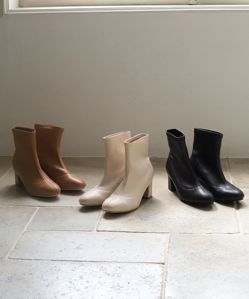 セール】ストレッチショートブーツ（ブーツ）｜one after another NICE