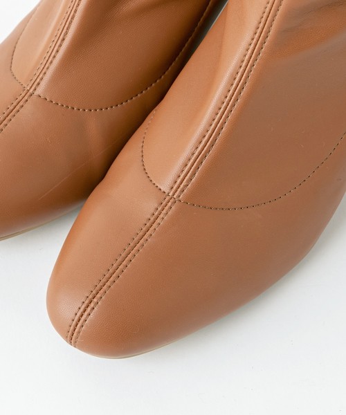 one after another NICE CLAUP（ワンアフターアナザーナイスクラップ）の「ストレッチショートブーツ（ブーツ・レディース・アイボリー/ブラック/キャメル・SMALL/MEDIUM/LARGE）」の12枚目の写真