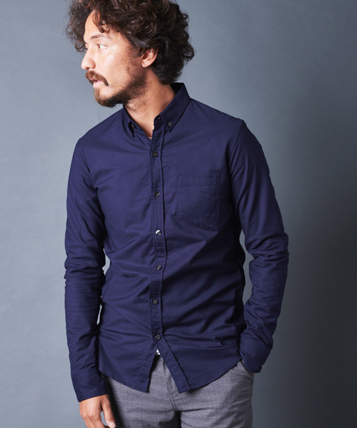 Magine（マージン）の「BROOKS OXFORD B.D SHIRTS L/S ブルックスオックスフォードボタンダウンシャツロングスリーブ（シャツ/ブラウス・メンズ・ホワイト/ブルー/ネイビー・44/46/48）」の5枚目の写真