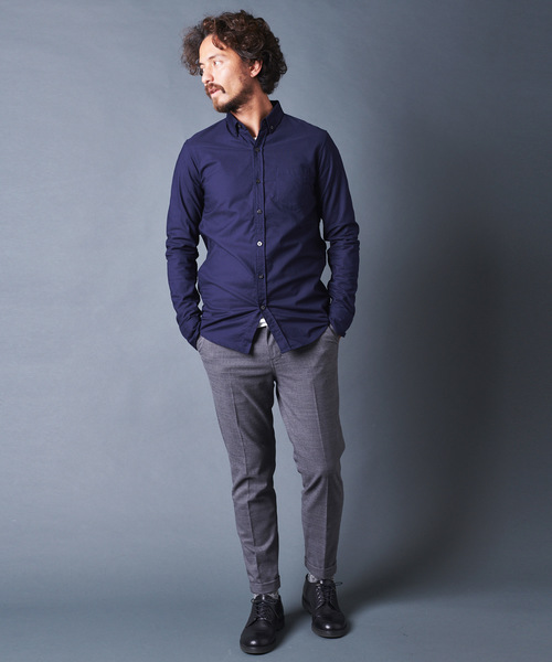 Magine（マージン）の「BROOKS OXFORD B.D SHIRTS L/S ブルックスオックスフォードボタンダウンシャツロングスリーブ（シャツ/ブラウス・メンズ・ホワイト/ブルー/ネイビー・44/46/48）」の12枚目の写真