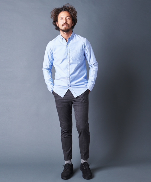 Magine（マージン）の「BROOKS OXFORD B.D SHIRTS L/S ブルックスオックスフォードボタンダウンシャツロングスリーブ（シャツ/ブラウス・メンズ・ホワイト/ブルー/ネイビー・44/46/48）」の14枚目の写真