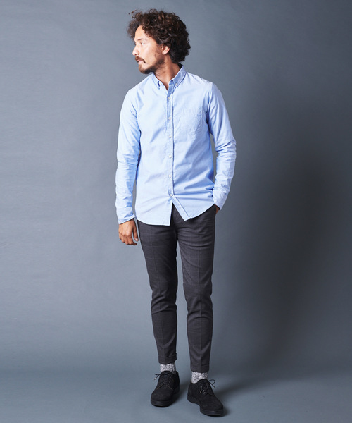 Magine（マージン）の「BROOKS OXFORD B.D SHIRTS L/S ブルックスオックスフォードボタンダウンシャツロングスリーブ（シャツ/ブラウス・メンズ・ホワイト/ブルー/ネイビー・44/46/48）」の15枚目の写真
